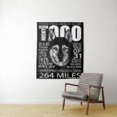 Togo Siberian Husky Cool Husky Dog Face タペストリー (インサイチュ)