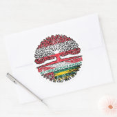 Togo Togoisch Österreichisch Baum ラウンドシール (封筒)