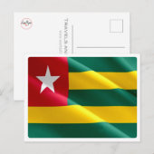 Togo - Waving Flag - ポストカード (正面/裏面)