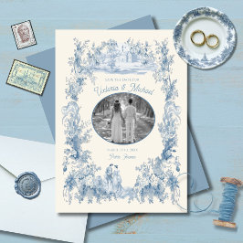 Toileフローラシャトー結婚式の日付写真を保存 招待状