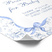 Toileフローラテディベアブックベビー ポスター (角)