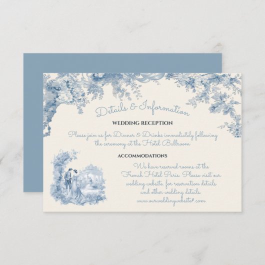 Toileフローラ結婚シャトー詳細情報 招待状 (正面/裏面)