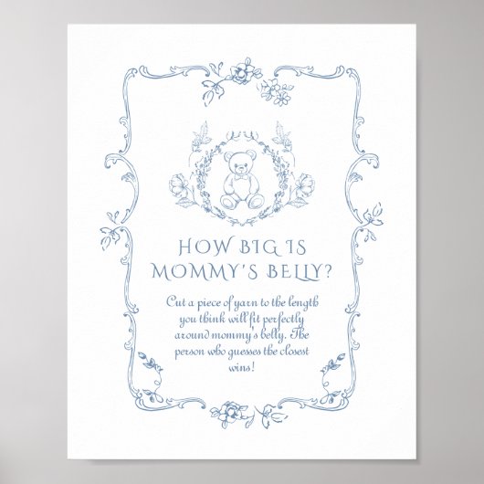 Toileヴィンテージテディベアどのように大きいmommys腹 ポスター (正面)