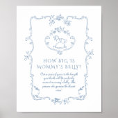 ToileヴィンテージChinoiserie彼女の腹の大きさ ポスター (正面)