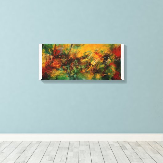 Toile abstract design unique キャンバスプリント (インサイチュ (ウッドフロア))