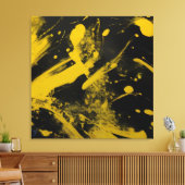 Toile abstrait avec fond noir  キャンバスプリント (インサイチュ (リビング))