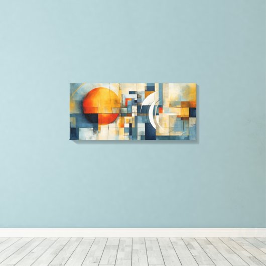 Toile art abstrait キャンバスプリント (インサイチュ (ウッドフロア))