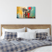 Toile art abstrait  キャンバスプリント (インサイチュ (寝室))