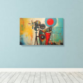 Toile art abstrait  キャンバスプリント (インサイチュ (ウッドフロア))