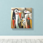 Toile art abstrait  キャンバスプリント (インサイチュ (ウッドフロア))