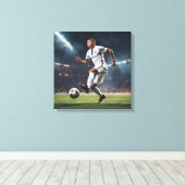 Toile art abstrait Kylian Mbappé キャンバスプリント (インサイチュ (ウッドフロア))