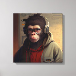 Toile art abstrait monkey キャンバスプリント