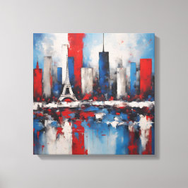 Toile art abstrait Paris PSG キャンバスプリント