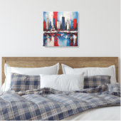 Toile art abstrait Paris PSG キャンバスプリント (インサイチュ (寝室))