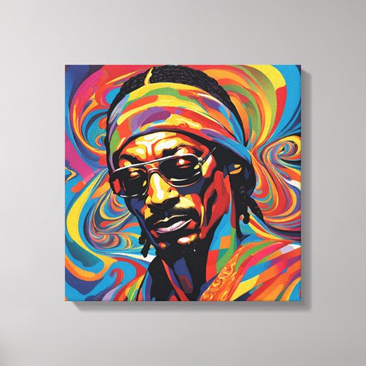 Toile art abstrait Snoop Dog キャンバスプリント (正面)