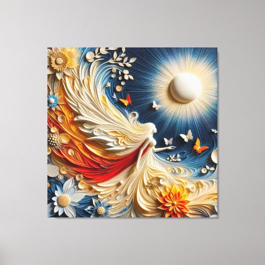 Toile Beau temps, bonne humeur☀️ キャンバスプリント (正面)