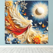 Toile Beau temps, bonne humeur☀️ キャンバスプリント (インサイチュ (ウッドフロア))