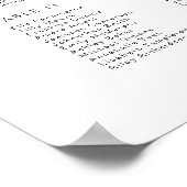 Toile Blueフローラ結婚の座席表ポスター ポスター (角)