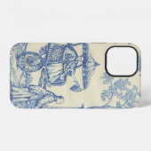 Toile - Blue & White Case-Mate iPhoneケース iPhone 12ケース (裏面横)