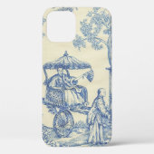 Toile - Blue & White Case-Mate iPhoneケース iPhone 12ケース (裏面)