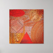 Toile  Bois - formes géométriques texturées キャンバスプリント (正面)