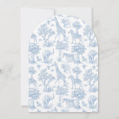 Toile Boy Baptism Safari Chinoiserie Invitation 招待状 (裏面)
