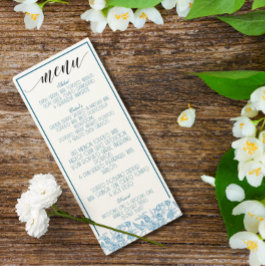 Toile Chinoiserieブルーフランスのメニュエレガントー プログラム