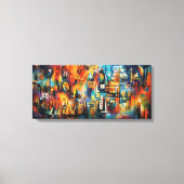 Toile d'art abstrait キャンバスプリント (正面)