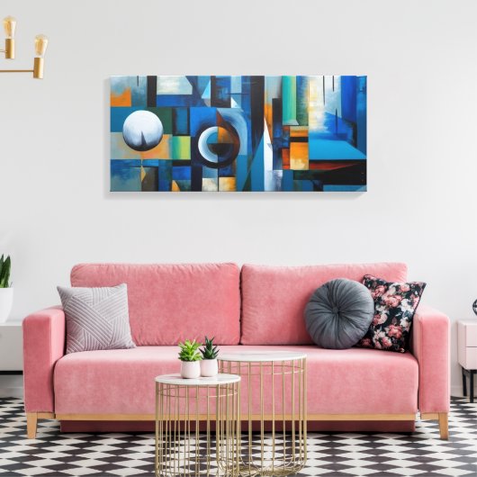 Toile d'art abstrait キャンバスプリント (インサイチュ (リビング))