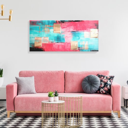 Toile d'art abstrait キャンバスプリント (インサイチュ (リビング))