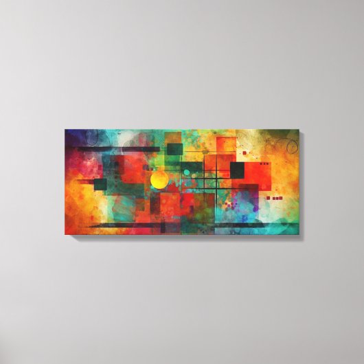 Toile d'art abstrait キャンバスプリント (正面)