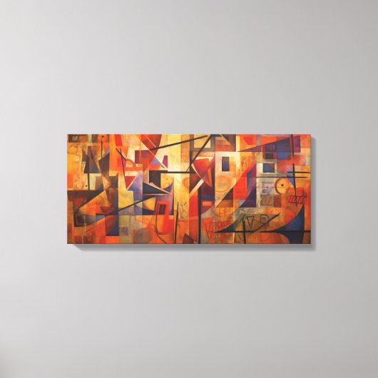 Toile d'art abstrait キャンバスプリント (正面)