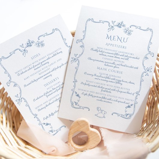 Toile de Jouyヴィンテージエレガントフレーエレガントム メニュー