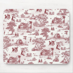 Toile De Jouy -ヴィンテージの午後 マウスパッド