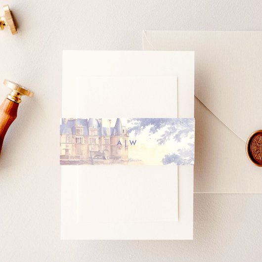 Toile de jouy 招待状ベリーバンド