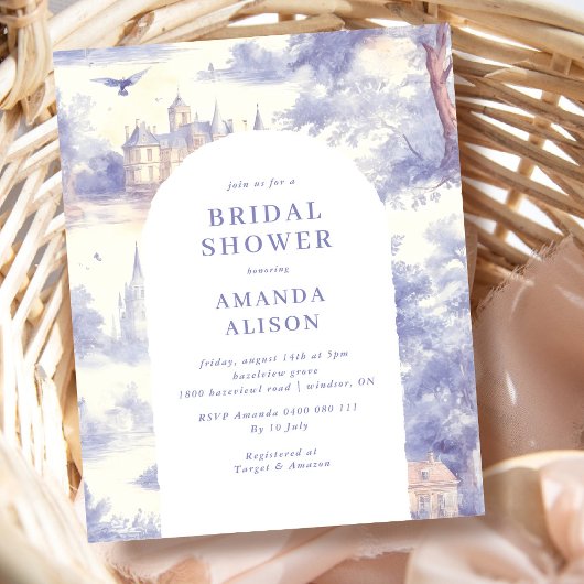 Toile de jouy Art Bridal Shower