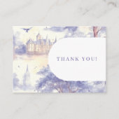 Toile de jouy art Thank you プレイスカード (正面)