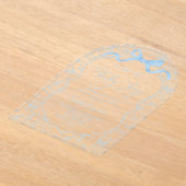 Toile De Jouy Baby Shower with Bow Boy AiNvitation アクリル招待状 (レイダウン)