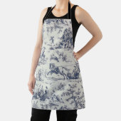 Toile de Jouy bleue エプロン (インサイチュ)