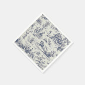 Toile de Jouy bleue スタンダードカクテルナプキン (角)