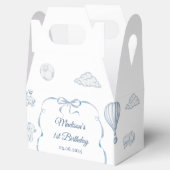 Toile De Jouy Blue Bow Birthday Party フェイバーボックス (オープン)