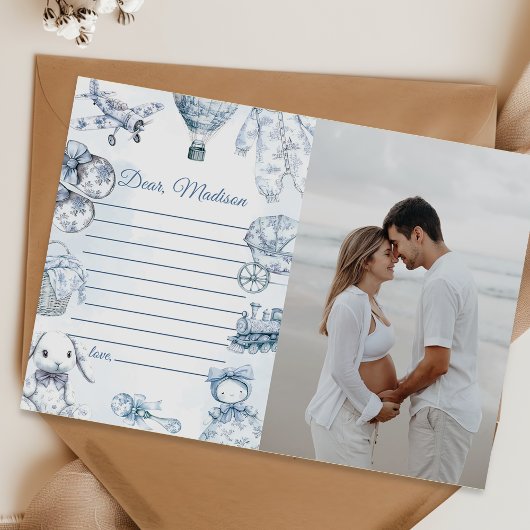 Toile De Jouy Blue Capsule Note Message Card 招待状