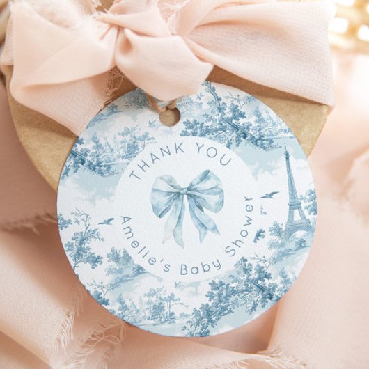 Toile de Jouy Bonjour Bebe ありがとう フェイバータグ