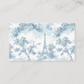 Toile de jouY Bowパリレシピのための花嫁 エンクロージャーカード (裏面)