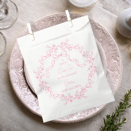 Toile de Jouy Chinoiserie 蝶々 ベビーシャワー フェイバーバッグ