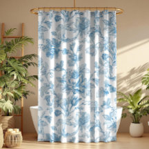 Toile-de-jouy Chinoiseries Blue Floral Pattern