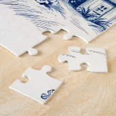 Toile de Jouy Countryside Seamless Pattern ジグソーパズル (側面)