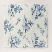 Toile de Jouy Countryside Seamless Pattern ジグソーパズル (横)