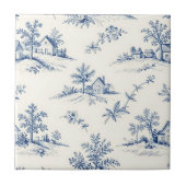 Toile de Jouy Countryside Seamless Pattern タイル (正面)