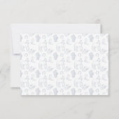 Toile De Jouy Cowboy Baby Showerありがとう サンキューカード (裏面)